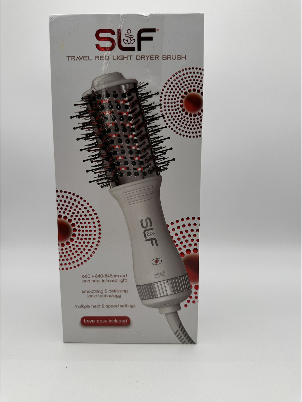 SLF Travel Red Light Dryer Brush with Travel Case